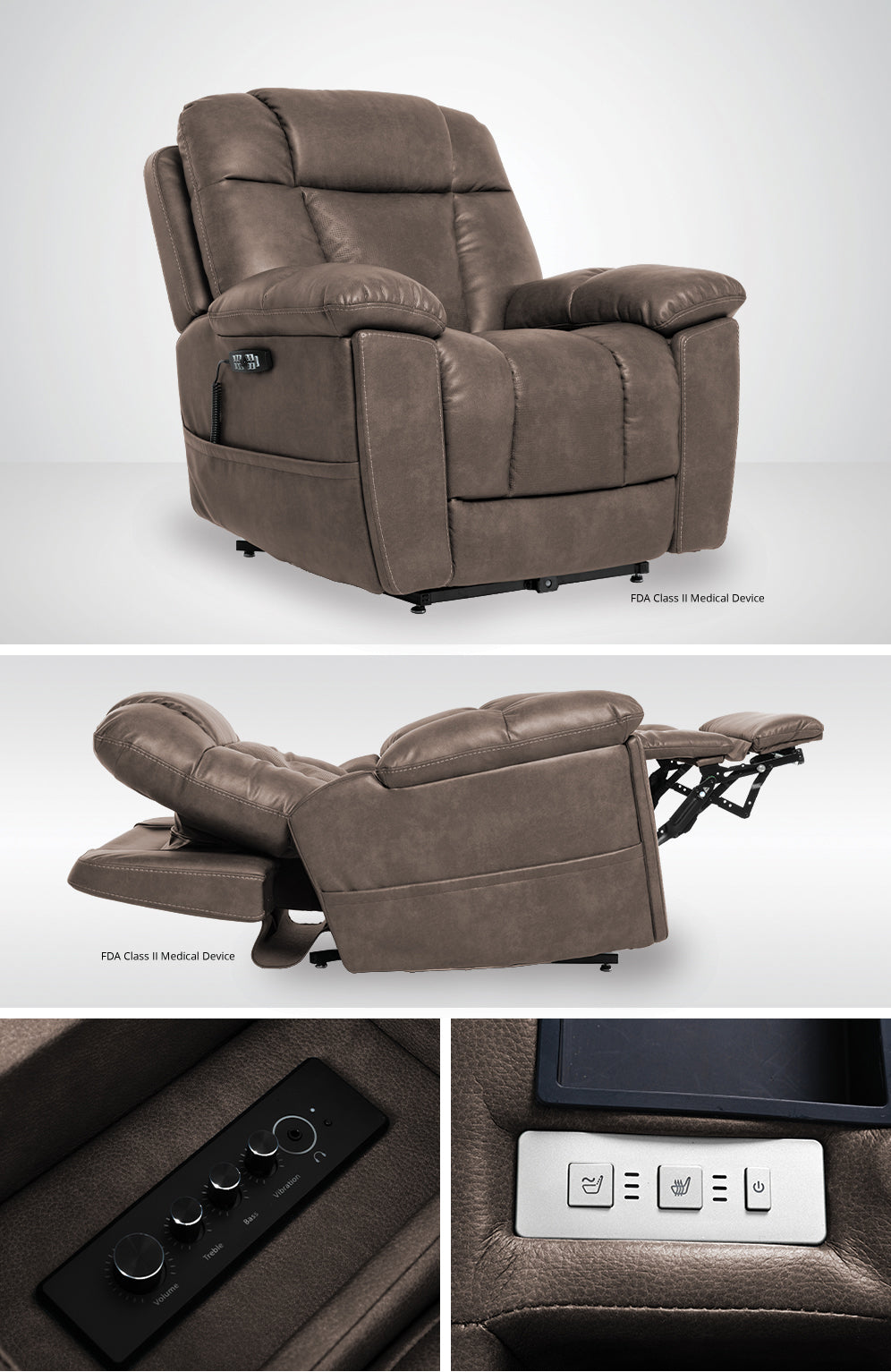 iNFI Immerse MM-8945 Lift Chair, Polyester
