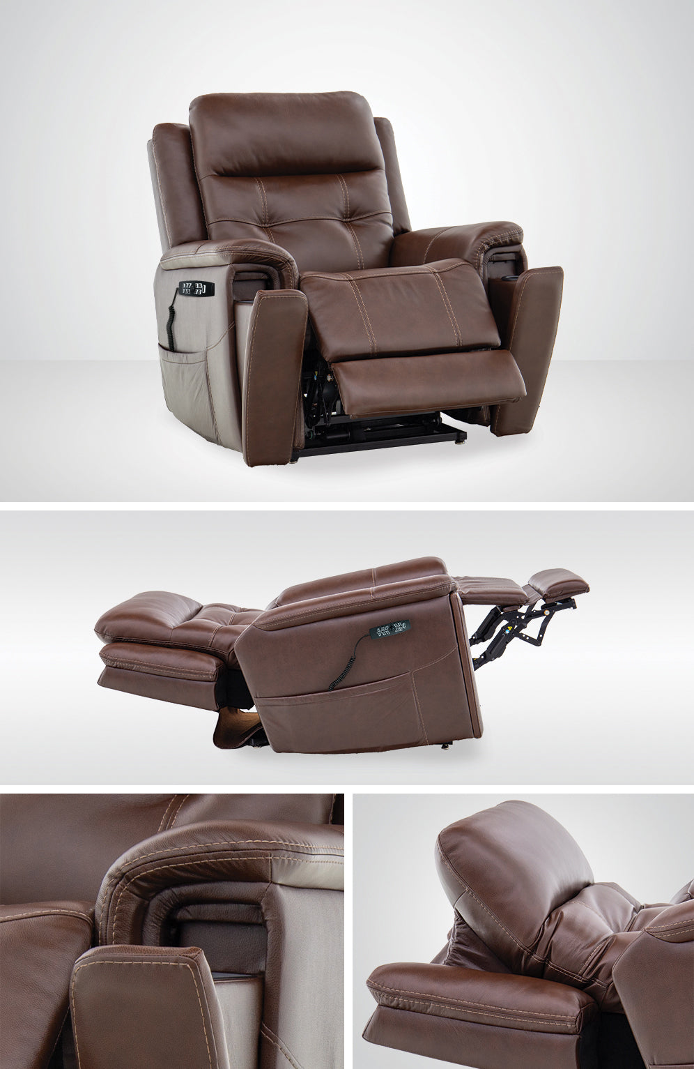 iNFI Elite MM-3975 Lift Chair, Top Grain Leather