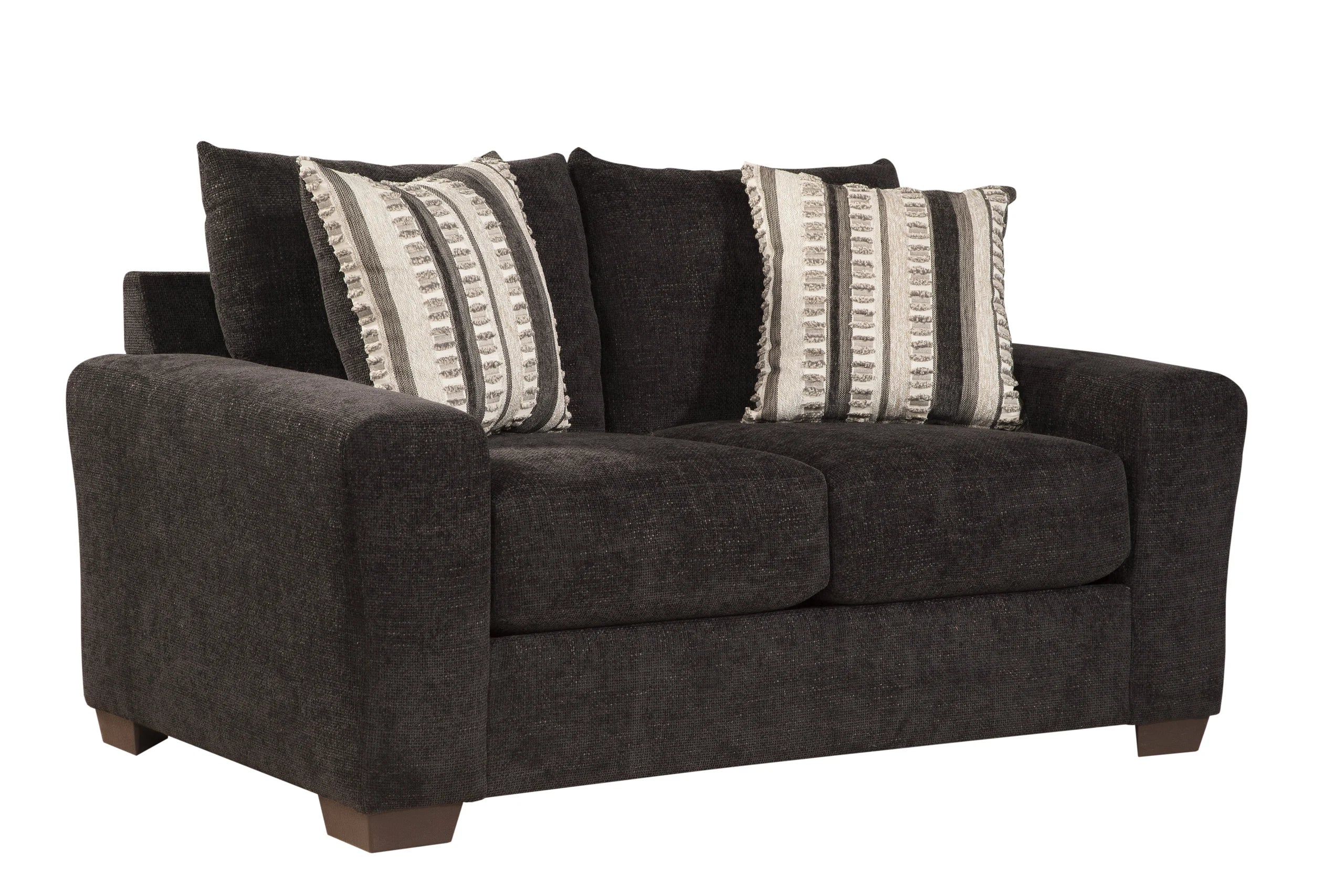 Zazie Onyx Sofa and Loveseat Set